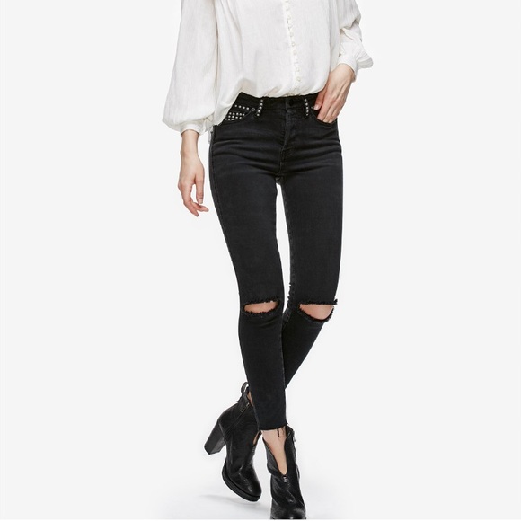 Free People Denim - 🎉Host Pick🎉 Free People Studded Skinny Jeans